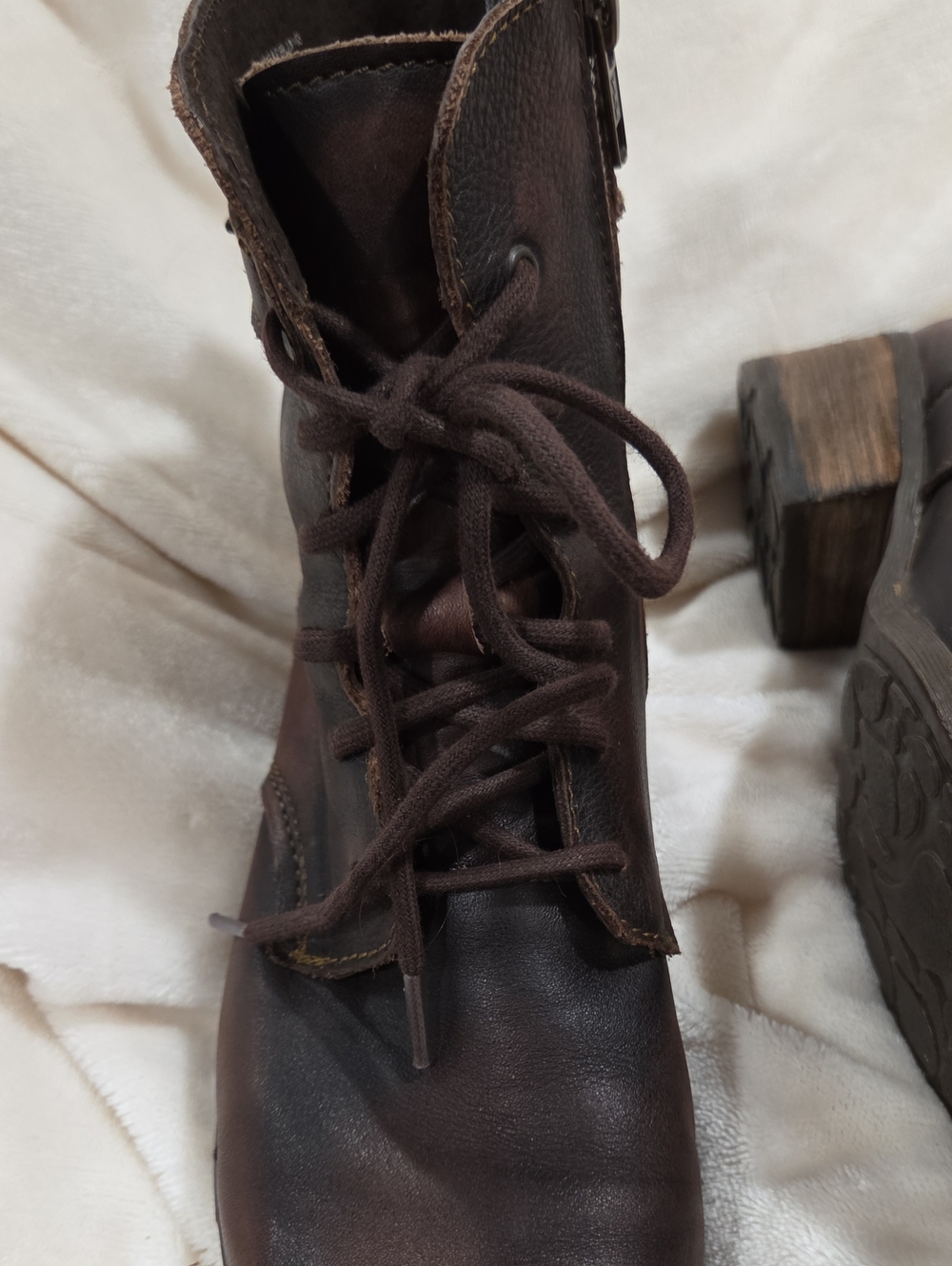 Born Leather Lace-Up Ankle Boots - Picture 10 of 10